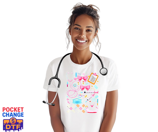 LOVE Stethoscope – Nurse DTF Transfer (Premade)