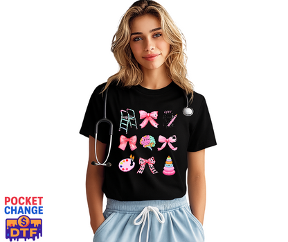 Peace Love Nurse – Nurse DTF Transfer (Premade)