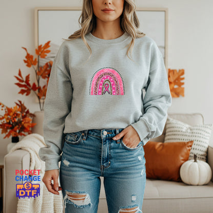 Rainbow Breast Cancer Awareness – Support DTF Transfer
