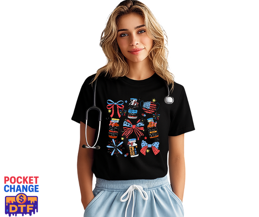 CNA Shamrock Stethoscope – Nurse DTF Transfer (Premade)