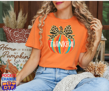 Thankful – Thanksgiving DTF Transfer (Premade)