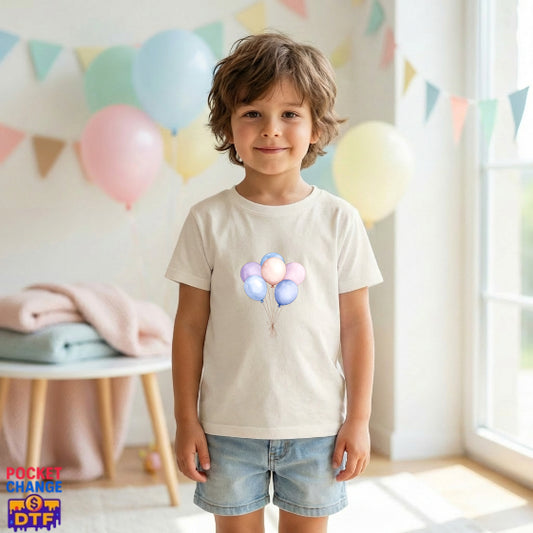 Birthday Animal Balloons – Children's DTF Transfer