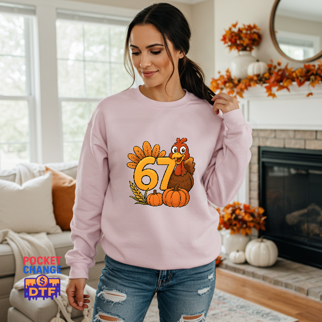 Grateful Thankful Blessed – Thanksgiving DTF Transfer (Premade)